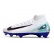 Nike Air Zoom Mercurial Superfly X Elite FG Bianco Nero Blu