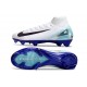 Nike Air Zoom Mercurial Superfly X Elite FG Bianco Nero Blu