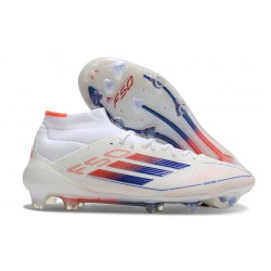 Scarpe adidas F50 Elite Mid FG Ftwr Bianco Rosso Solare Blu Lucido