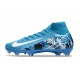 Scarpe Nike Mercurial Superfly 10 Elite FG Blu Bianco