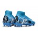 Scarpe Nike Mercurial Superfly 10 Elite FG Blu Bianco