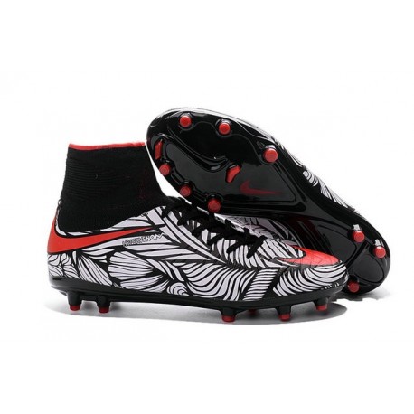 Nuove SCARPE NIKE HyperVenom Phantom II FG Nero Cremise Acceso Bianco