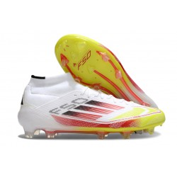 Scarpe adidas F50 Elite Mid FG Bianco Rosso Giallo