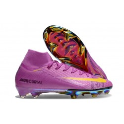 Scarpe Nike Mercurial Superfly 10 Elite FG Viola Giallo