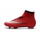 Nuove Scarpe calcio Nike Mercurial Superfly FG - Rosso Nero Bianco