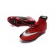 Nuove Scarpe calcio Nike Mercurial Superfly FG - Rosso Nero Bianco