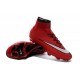 Nuove Scarpe calcio Nike Mercurial Superfly FG - Rosso Nero Bianco