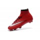 Nuove Scarpe calcio Nike Mercurial Superfly FG - Rosso Nero Bianco