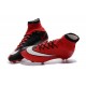 Nuove Scarpe calcio Nike Mercurial Superfly FG - Rosso Nero Bianco
