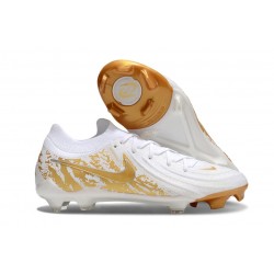 Nike Phantom Luna 2 Elite Low FG Bianco Oro