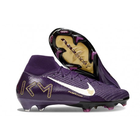 Scarpe Nike Mercurial Superfly 10 Elite FG MBAPPE Grand Viola Avorio Pallido