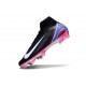 Scarpe Nike Mercurial Superfly 10 Elite FG Nero Bianco Rosa Blu