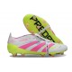 Adidas Predator 25 FT Elite FG Bianco Rosa Lucido Limone Lucido