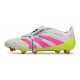 Adidas Predator 25 FT Elite FG Bianco Rosa Lucido Limone Lucido