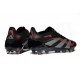 adidas Predator Elite FG Scarpa Nero Grigio Rosso Lucido