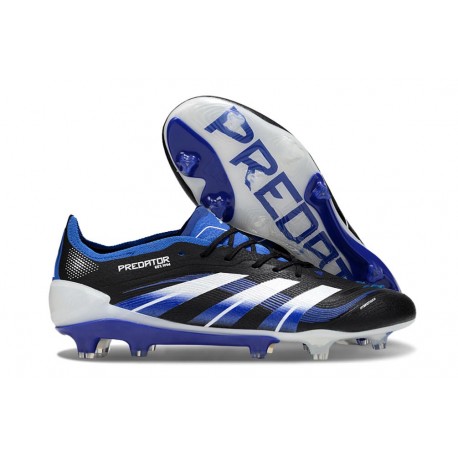 adidas Predator Elite FG Scarpa Nero Blu Bianco
