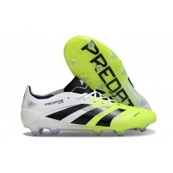adidas Predator Elite FG Scarpa Bianco Nero Limone Lucido