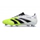 adidas Predator Elite FG Scarpa Bianco Nero Limone Lucido