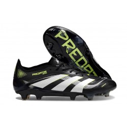 adidas Predator Elite FG Scarpa Nero Bianco Limone Lucido