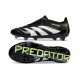 adidas Predator Elite FG Scarpa Nero Bianco Limone Lucido