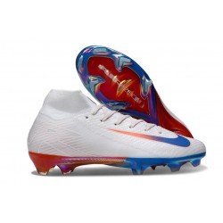 Scarpe Nike Mercurial Superfly 10 Elite FG Bianco Rosso Blu