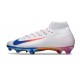 Scarpe Nike Mercurial Superfly 10 Elite FG Bianco Rosso Blu