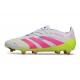 adidas Predator Elite FG Scarpa Bianco Rosa Lucido Limone Lucido