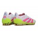 adidas Predator Elite FG Scarpa Bianco Rosa Lucido Limone Lucido