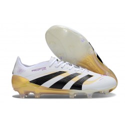 adidas Predator Elite FG Scarpa Ftwr Bianco Nero Oro Met