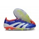 adidas Predator Elite FG Scarpa Blu Lucido Ftwr Bianco Rosso Solare
