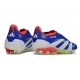 adidas Predator Elite FG Scarpa Blu Lucido Ftwr Bianco Rosso Solare