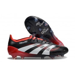 adidas Predator Elite FG Scarpa Nero Rosso Bianco