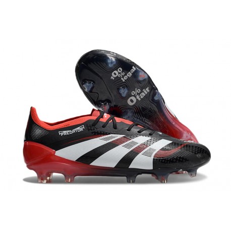 adidas Predator Elite FG Scarpa Nero Rosso Bianco
