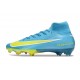 Nike Air Zoom Mercurial Superfly X Elite FG Blu Giallo