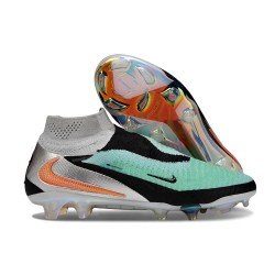 Nike Phantom 6 Elite High FG Turchese Chrome Grigio Nero