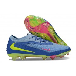 Scarpe da Calcio Nike Phantom 6 Elite Low FG Blu Giallo Rosa