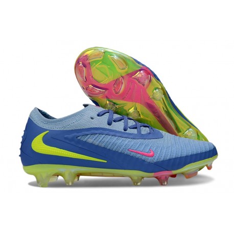 Scarpe da Calcio Nike Phantom 6 Elite Low FG Blu Giallo Rosa
