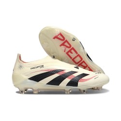 Adidas Predator Elite Senza Lacci Fg Bianco Off Nero Core Rubino Puro