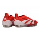 Adidas Predator Elite Senza Lacci Fg Rosso Lucido Bianco Nero