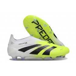 Adidas Predator Elite Senza Lacci Fg Bianco Nero Limone Lucido