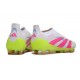 Adidas Predator Elite Senza Lacci Fg Bianco Rosa Lucido Limone Lucido