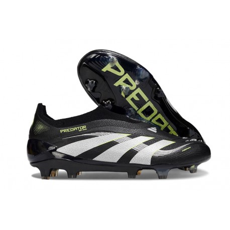 Adidas Predator Elite Senza Lacci Fg Nero Bianco Giallo