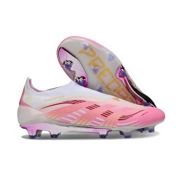Adidas Predator Elite Senza Lacci Fg Rosa Bianco
