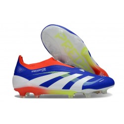 Adidas Predator Elite Senza Lacci Fg Blu Lucido Ftwr Bianco Rosso Solare