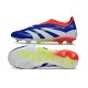 Adidas Predator Elite Senza Lacci Fg Blu Lucido Ftwr Bianco Rosso Solare