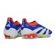 Adidas Predator Elite Senza Lacci Fg Blu Lucido Ftwr Bianco Rosso Solare