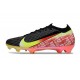 Nike Air Zoom Mercurial Vapor 16 Elite FG X VINI JR Nero Dynamic Giallo Verde Spark Brt Cremisi