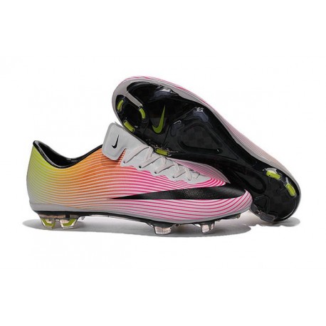 2016 Scarpa da calcio per terreni duri Nike Mercurial Vapor X - Uomo Bianco Nero Volt Arancione Totale