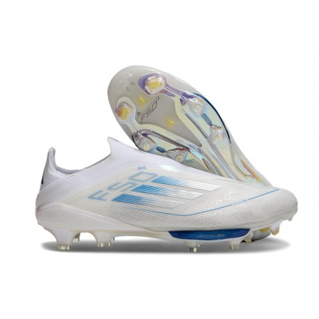 Scarpe da Calcio adidas F50+ LL FG Bianco Perla Metallico