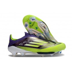 Scarpe da Calcio adidas F50+ LL FG Viola Rush Ftwr Bianco Limone Lucido